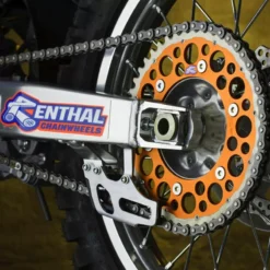 Renthal Twinring Rear Sprocket KTM SX SX-F EXC EXC-F Husqvarna TC FC TE FE - Orange -UFO Sales Store 2240 520 gpor detail action 3 jpg