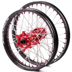 SM Pro Platinum Motocross Wheel Set Honda - Red Black