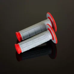 Renthal MX Dual Compound Grips Tapered Red H/Waff