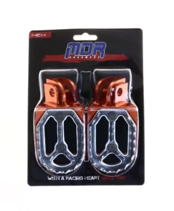 MDR Pro Bite Footpegs KTM SX 85 (03-16) Husqvarna TC 85 (14-16) -UFO Sales Store mdr pro bite foot rests orange boxed jpg