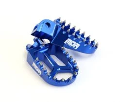 MDR Pro Series Motocross Footpegs YZ85/125/250 YZF250/450 WRF250/450 -UFO Sales Store mdr wide pro series foot rests blue 1