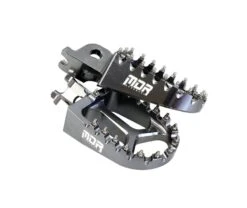 MDR Pro Series Motocross Footpegs RMZ450 (12-ON) -UFO Sales Store mdr wide pro series foot rests gun metal 2