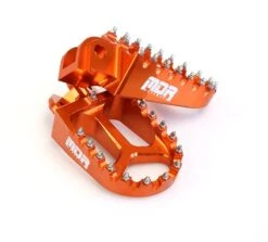 MDR Pro Series Motocross Footpegs SX/SXF (98-ON) -UFO Sales Store mdr wide pro series foot rests orange 2