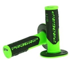 ProGrip 801 Dual Density Off Road Grips -UFO Sales Store progrip 801 dual density half waffle grips fluo green