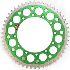 Renthal Twinring Rear Sprocket Kawasaki KX KXF KDX KLX Suzuki RMZ - Green