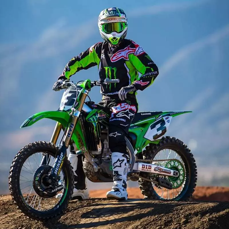 Renthal Twinring Rear Sprocket Kawasaki KX KXF KDX KLX Suzuki RMZ - Green 6 Renthal Twinring Rear Sprocket Kawasaki KX KXF KDX KLX Suzuki RMZ - Green - Image 6