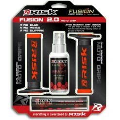 Risk Racing Fusion 2.0 Grips Tech Bonding System 32 Risk Racing Fusion 2.0 Grips Tech Bonding System -UFO Sales Store risk racing fusion 2.0 grips tech bonding system moto orange