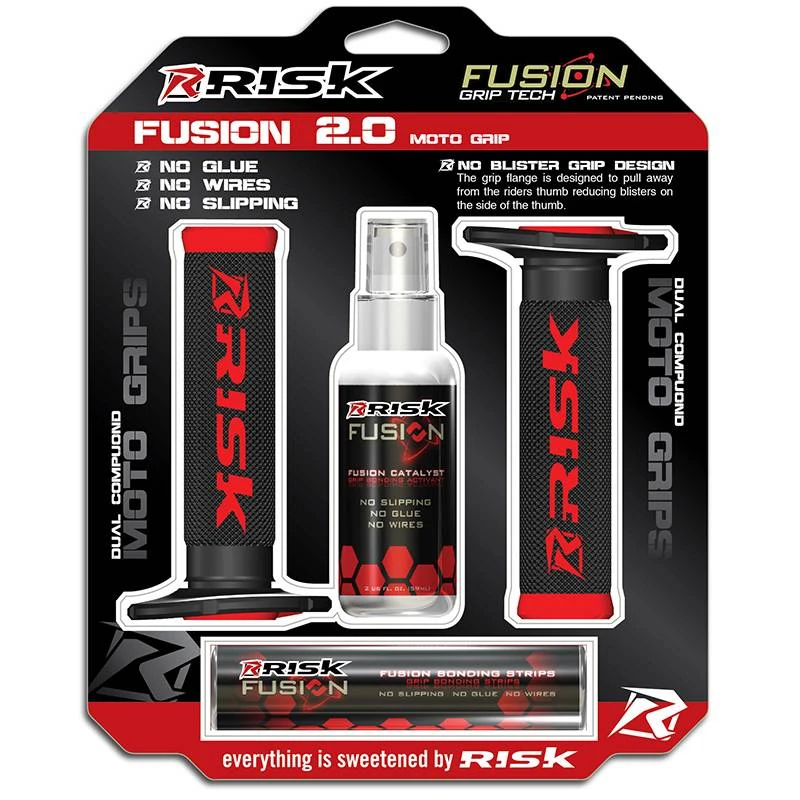 Risk Racing Fusion 2.0 Grips Tech Bonding System 1 Risk Racing Fusion 2.0 Grips Tech Bonding System