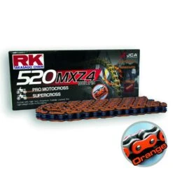 RK MXZ4 Heavy Duty Drive Chain -UFO Sales Store rk mxz4 520 120l heavy duty chain neon orange