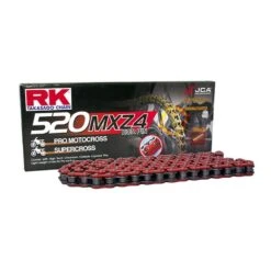 RK MXZ4 Heavy Duty Drive Chain -UFO Sales Store rk mxz4 520 120l heavy duty chain red
