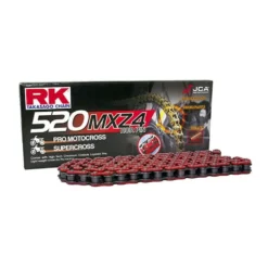 RK MXZ4 Heavy Duty Drive Chain -UFO Sales Store rk mxz4 520 120l heavy duty chain red 1 jpg