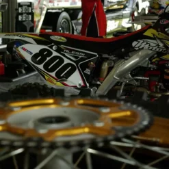 Supersprox Stealth Rear Sprocket Suzuki RM RMZ DRZ RMX - Gold 5 Supersprox Stealth Rear Sprocket Suzuki RM RMZ DRZ RMX - Gold -UFO Sales Store rst 808 action shot jpg