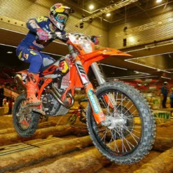 Supersprox Stealth Sprocket KTM SX SX-F EXC EXC-F Husqvarna TC FC TE FE - Gold -UFO Sales Store rst 990 gld rider action shot 2 jpg