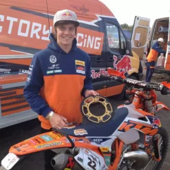 Supersprox Stealth Rear Sprocket KTM SX SX-F EXC EXC-F Husqvarna TC FC TE FE - Black -UFO Sales Store rst 990 gld rider action shot 5 jpg