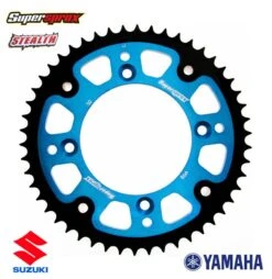 Supersprox Stealth Rear Sprocket Suzuki RM Yamaha YZ - Blue -UFO Sales Store rst 998 blu main 5