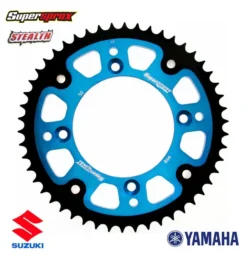 Supersprox Stealth Rear Sprocket Suzuki RM Yamaha YZ - Blue -UFO Sales Store rst 998 blu main jpg