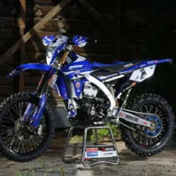 Supersprox Stealth Rear Sprocket Yamaha YZ YZF WRF - Blue -UFO Sales Store supersprox yamaha wr action shot 1 jpg